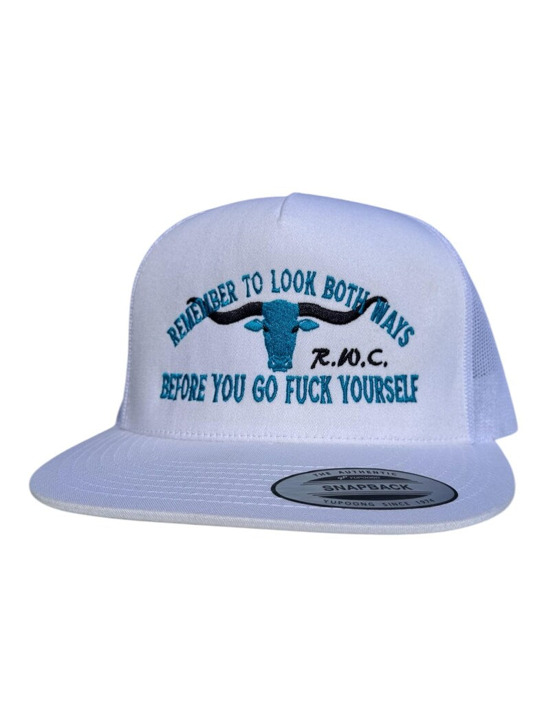 Remember To Look Both Ways Flatbill Hat