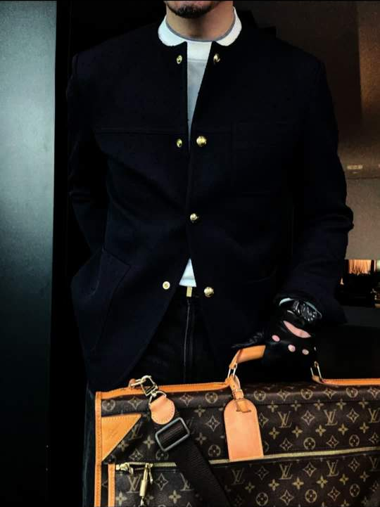 The Sovereign Collarless Blazer