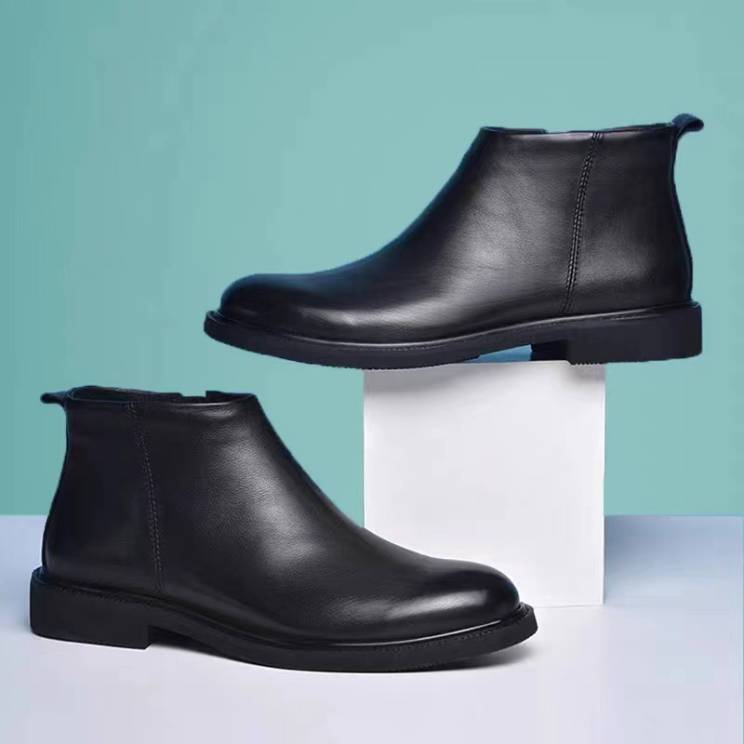 Men's Comfortable Non-slip Solid Color Chelsea