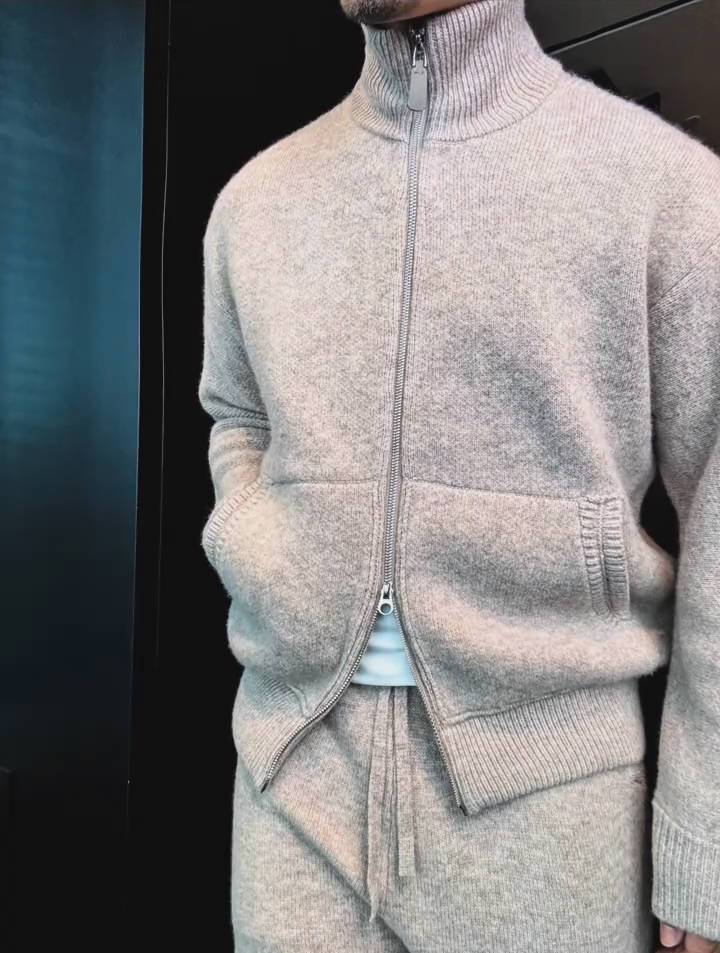 Turtleneck Double Zip Cardigan Cozy Suit (⏰Free Shipping)