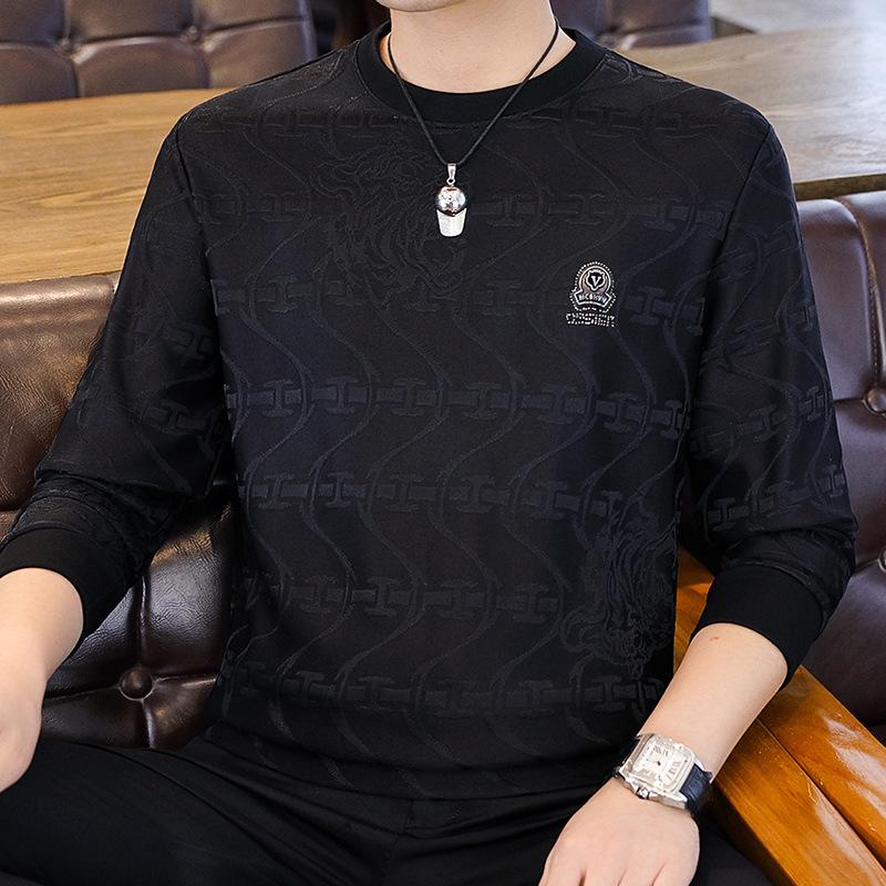 Men's Luxury Embossed Jacquard Top