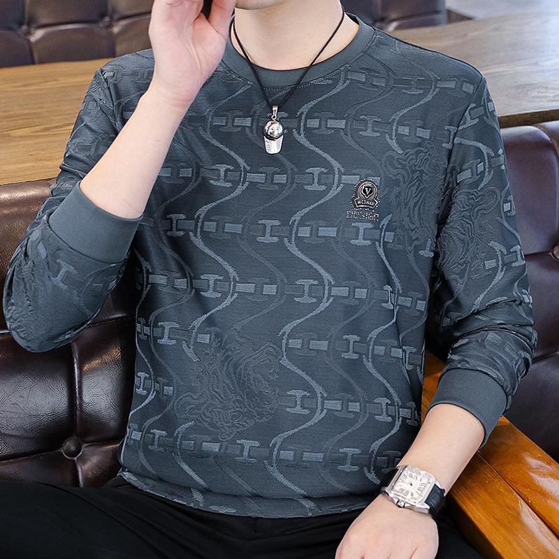 Men's Luxury Embossed Jacquard Top
