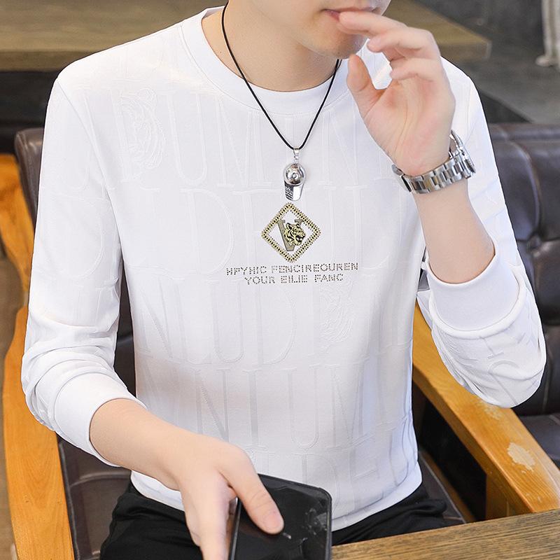 Men's Premium Rhinestone Round Neck Top