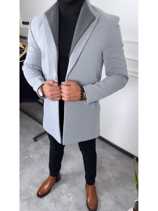 Men's Double Collar Coat