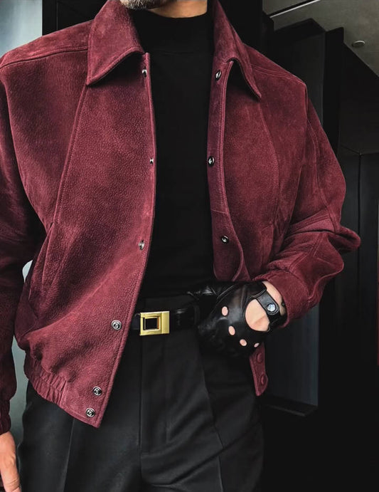 Burgundy Luxe Jacket