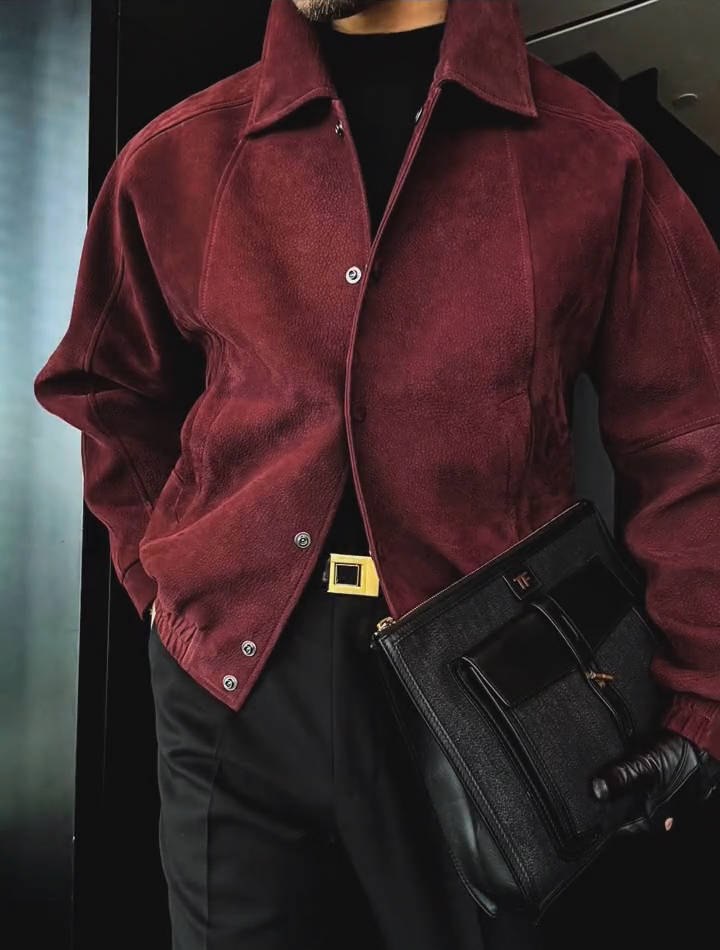 Burgundy Luxe Jacket