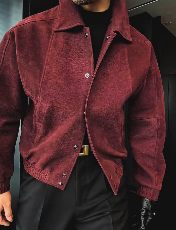 Burgundy Luxe Jacket