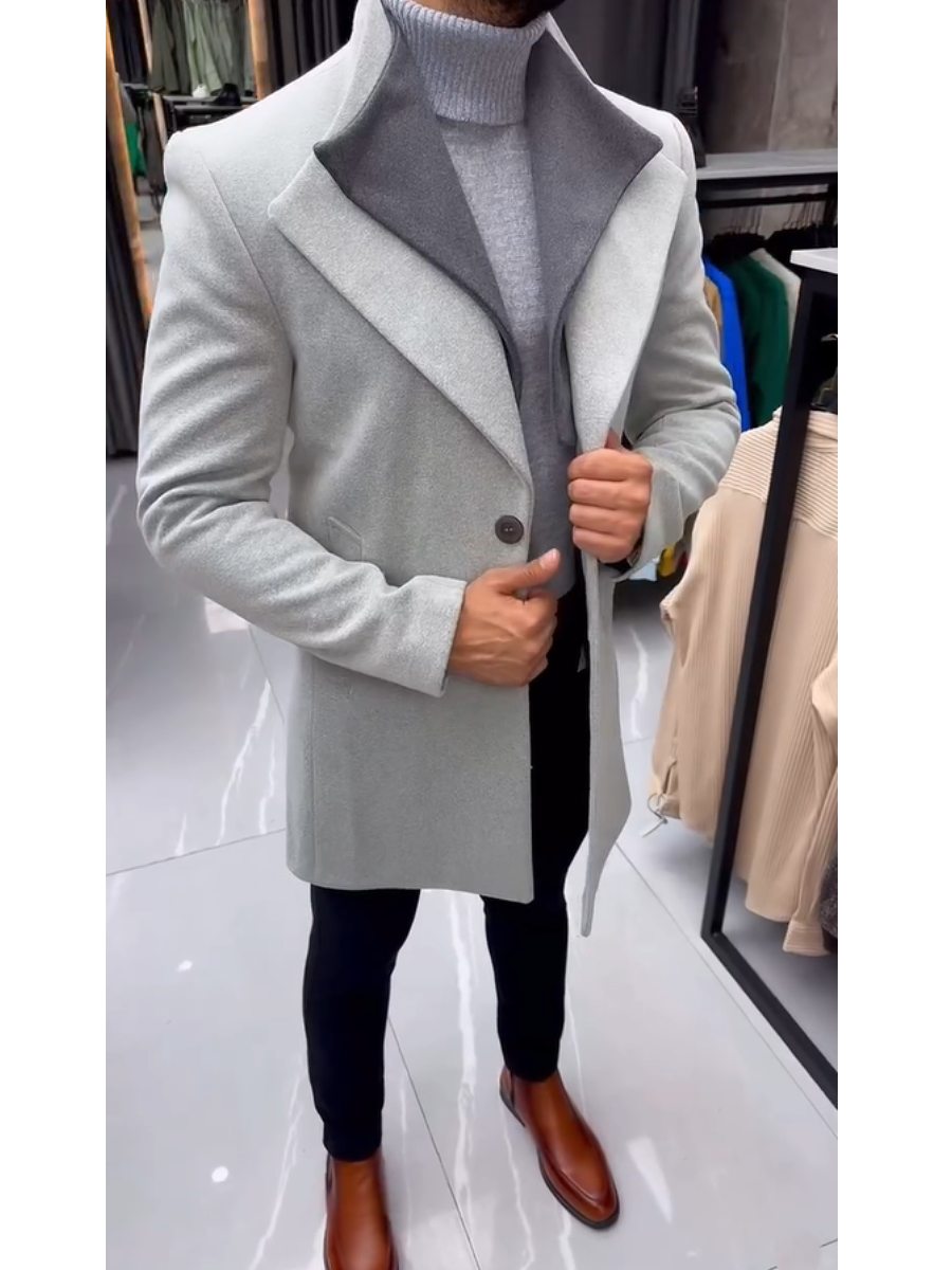 Men's Double Collar Coat