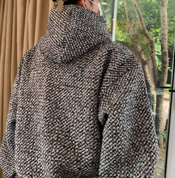 Heavy Tweed Hoodie