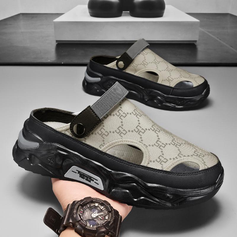 Men's Platform Canvas Sandals