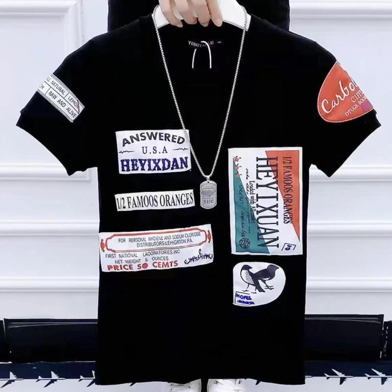 2024 Summer Letter Embroidered T-shirt