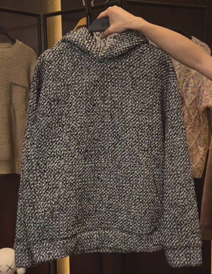 Heavy Tweed Hoodie