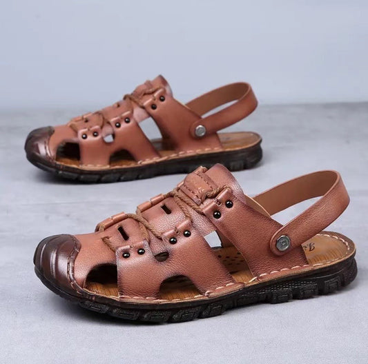 Men's Summer Natural Leather Sandals