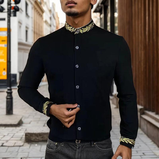 Golden Laurel Collar Shirt