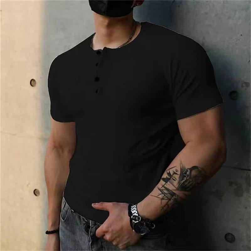 Men's Muscle T Shirts Stretch Short Sleeve