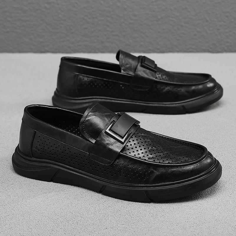 Men's Hollow Business Casual Leather Shoes