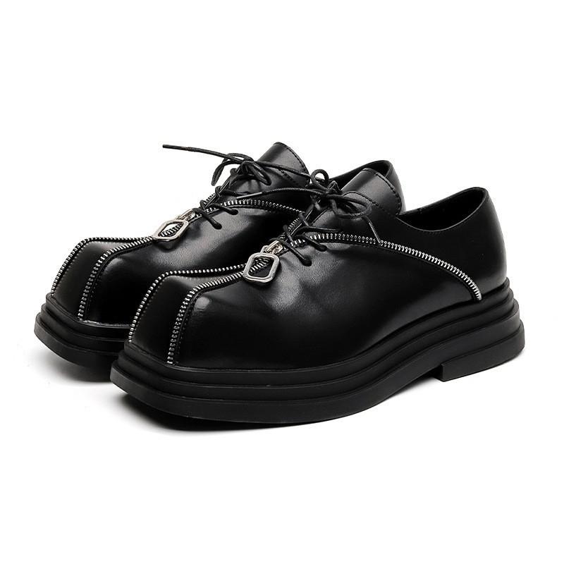 Men's Fashion Zipper Derby Shoes