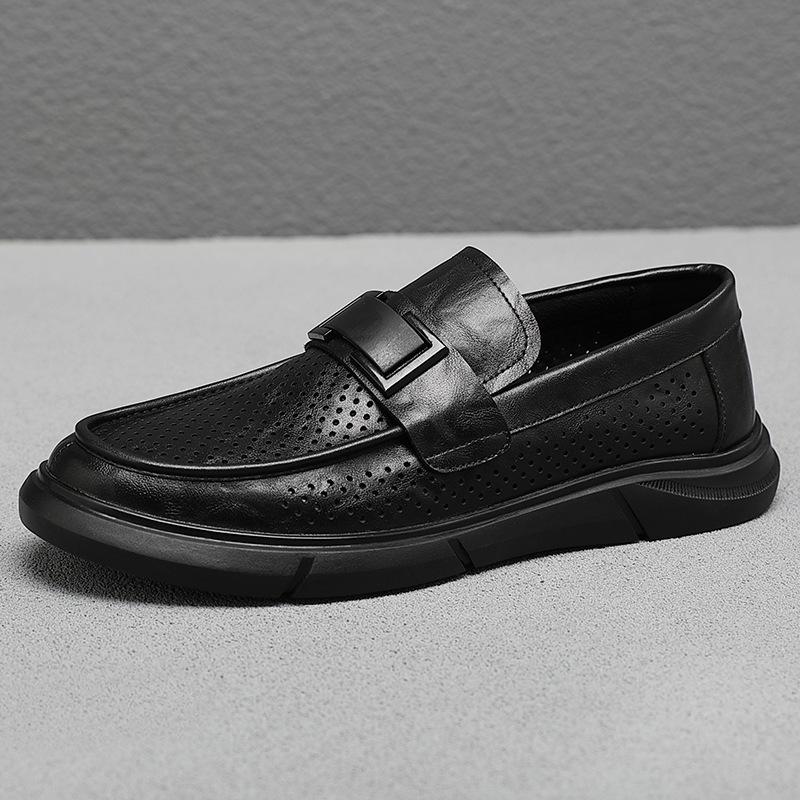 Men's Hollow Business Casual Leather Shoes